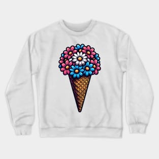 Ice cream flowers Crewneck Sweatshirt